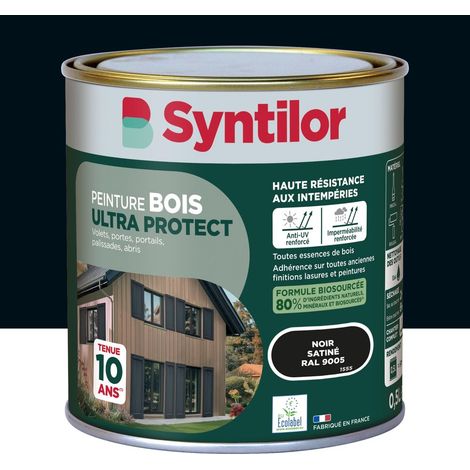 Vernice per legno da esterni Ultra Protect SYNTILOR, nero satinato, 0,5 l SYNTILOR (1/5)