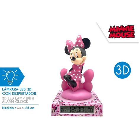 Réveil 3D - Disney Minnie Mouse - Rose