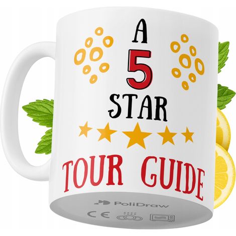 Lustiger Kaffee- oder Teebecher mit witzigem Textdesign für Reiseführer – ideal für Geburtstage, Namenstage, Feiertage und besondere Anlässe. Hochwertiger Becher für Zuhause, Büro und Arbeit. Farbe: W