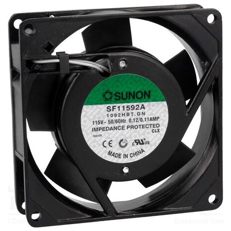 Lüfter 115vac 92x92x25mm 13w 2 Klemmen Kugeln Metall Schaufeln Sf11592a1092hbt