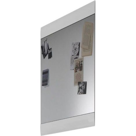 Skin Miroir Murale Blanc Ultrabrillant LxHxP 71 x 73 x 2 cm