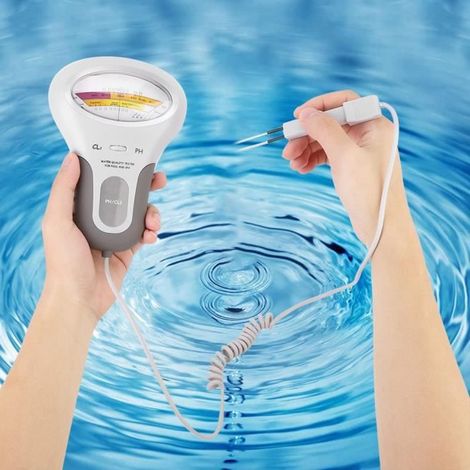 Testeur de pH et de chlore numérique portable 2 en 1 pour qualité de l'eau de piscine-TIM (1/4)