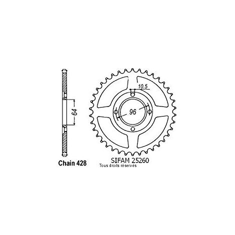 COURONNE CG 125 E 04- DIVERS 25260CZ45