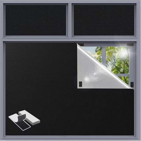 Store Occultant sans Percage, Store Occultant Fenetre Matériau Blackout 400 x 145CM Portable Rideaux Occultants Thermiques pour Chambre, Bébé Chambre, Grenier, Bureau, Caravane (1/5)