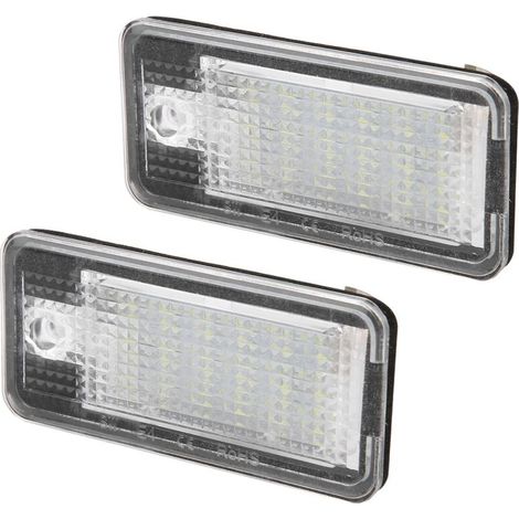 2pcs 3W 12V LED Perles Plaque d'Immatriculation Lampe LED pour Audi A3 (1/5)