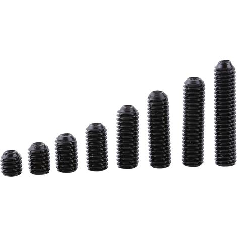 200 pièces Vis à tête cylindrique creuse M3 Acier Carbone Noir Assortiment (1/5)