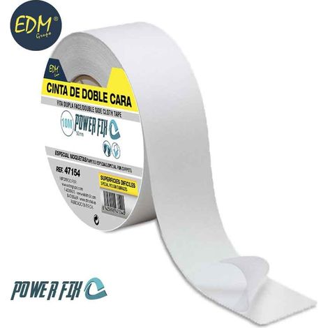 edm 8425998471540 Doppelseitiges Klebeband Weiß 50 mm x 10 m
