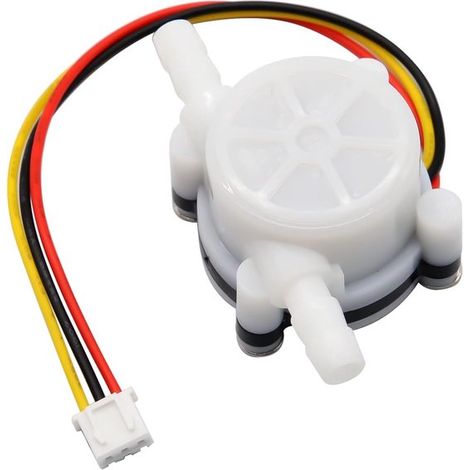 Sensor de flujo de agua YF-S401 Sensores Hall de CC YF-S401 3,5-24 V 0,5-5 l/min Caudalímetro YF-S401 para máquinas de café Adecuado para cal，5 l (1/5)