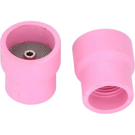 Kit d'accessoires de buse en céramique, tasse de soudage TIG 2 pièces 12/14 pour WP9/17/18/20/25/26 (Rose)