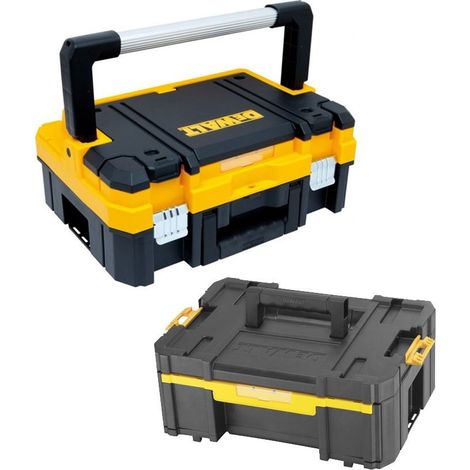 Dewalt DWST1-70704 TSTAK I + DWST1-70705 TStak III Stackable Tool Storage Boxes (1/3)