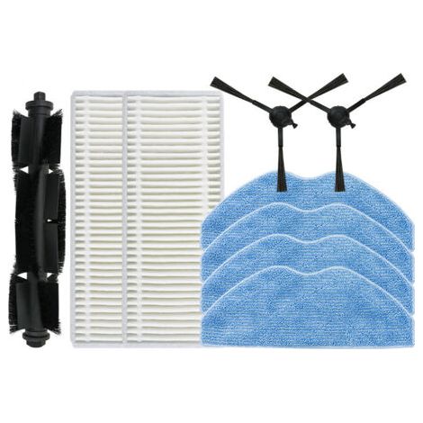 Pair Compatible avec 360 S8 S8 Plus 2S Robot Aspirateur Rouleau Brosse latérale Filtre Ensemble de sacs à poussière,style 1
