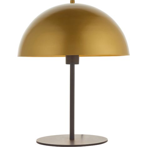 Merano Nuoro Lampe de Table Doré Doux & Peinture Effet Bronze Foncé