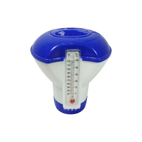Distributeur flottant 5 pouces avec thermomètre, multi-usage, flotteur doseur, accessoire d'entretien, accessoire piscine - pièce rechange (1/5)