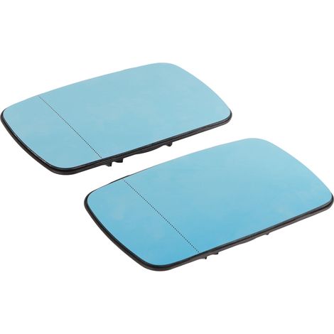 Lot de 2 glaces de rétroviseur de rechange pour E39 E46 320i 330i 325i 525i, ABS, gauche droite (1/5)