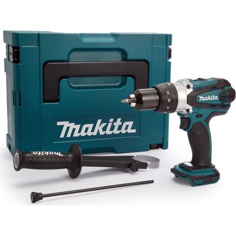 Makita – Perceuse à percussion 18V LXT – Moteur Brushless – Couple 91Nm – Coffret MakPac – Pour béton armé et bois dur (1/8)