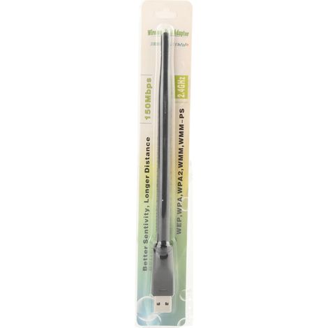 Adaptateur réseau sans fil 7601 avec antenne Wi-Fi USB 2.0 150 Mbps 802.11b/g/n et antenne rotative (1/5)