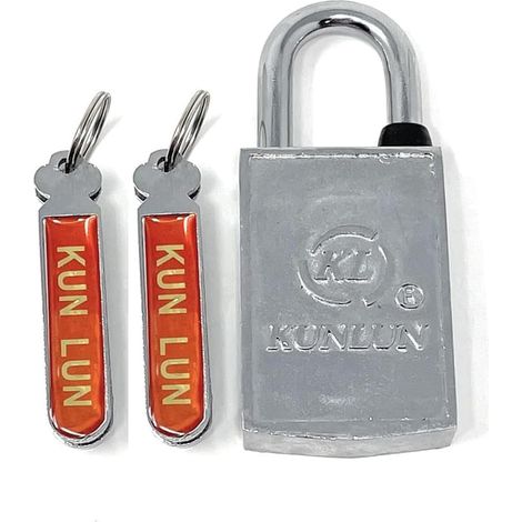 Cadenas magnétique en alliage, non poreux, imperméable, antirouille, antivol, convient pour porte de boîte de compteur, porte de garage, armoire (2 Deys) (1/5)