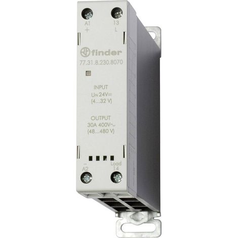 Finder Relais à semi-conducteurs 77.31.8.230.8070 30 A Tension de contact (max.): 480 V/AC à commutation au zéro de ten (1/2)