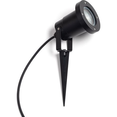 LED Strahler Aussen GU10 mit Erdspieß Roque Schwarz (1/5)