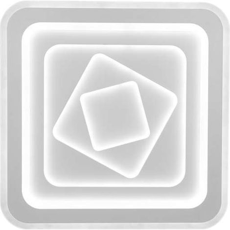 Plafón led modelo Rado acabado blanco, 5cm(alto) 48cm(ancho) 48cm(fondo) . (1/4)