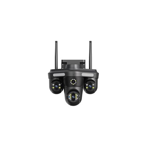 Caméra de surveillance PTZ WiFi 360° rotation sans angle mort, caméra extérieure étanche IP66 1080P Full HD, zoom optique + zoom numérique 10X, détection humaine intelligente, audio bidirectionnel, vi (1/4)