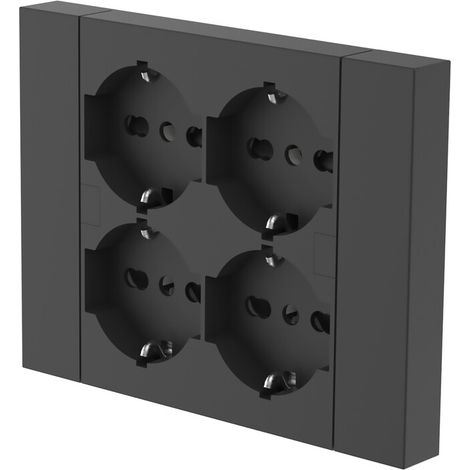 MULTIPRESA INCASSO QUADRA 4 PRESE BIP.SCH NERA- 1,0 pz