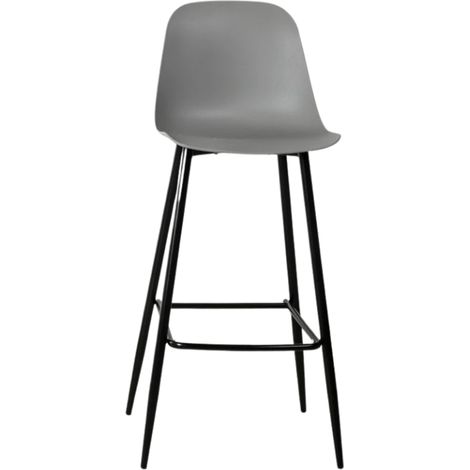 Mira Sgabello, Set di 4 Sgabelli in polipropilene Grigio chiaro (47.5cm X 47cm H. 91.5cm) (1/5)