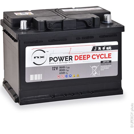 NX - Batterie traction NX Power Deep Cycle 12V 80Ah Auto
