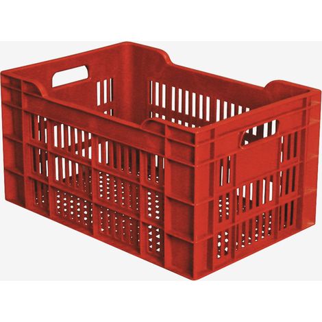 Caisse ajourée 550 x 360 x 290 mm 45 L - brique - Gilac