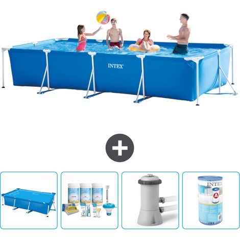 Intex Piscine Tubulaire Rectangulaire - 450x220x84 cm - 5-pièces  S30244 (1/4)