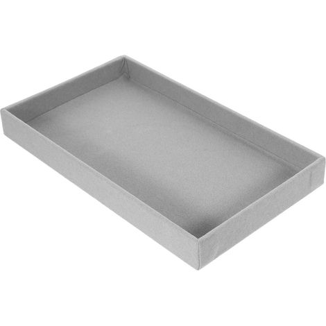 Plateau à Bijoux et Organisation de Colliers Empilable en Laine et Bois pour Tiroirs, Insert de Rangement Polyvalent pour Usage Personnel (1/5)