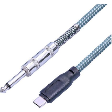 Gitarren-Audiokabel (6,35-mm-Klinkenstecker auf USB-C-Stecker), 2 Meter (1/5)