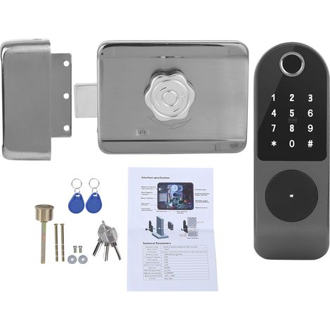 Verrou électronique intelligent WAFU, sans fil, à empreintes digitales, code, carte et clé, sécurité domestique (1/5)