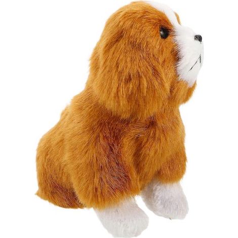 Peluche réaliste pour chien, jouet de décoration, chiot jaune doux en peluche (1/5)