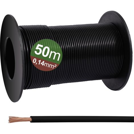 Quadrios 23CW021 Einzelader    0.14 mm² Schwarz 50 m