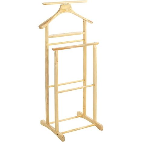 Möbel valet nature, bois massif - Dim.: L 47 cm x H 102 cm x P 36 cm, Style: Traditional (1/3)