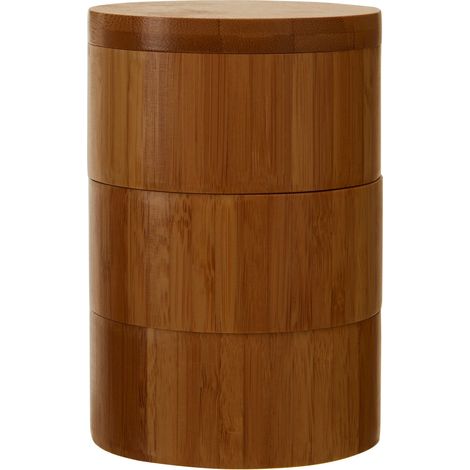 Premier Housewares Bamboo Natural Cylindrical Storage Set (1/4)