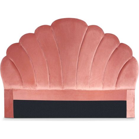 Tête de lit Mermaid 140 cm Velours Rose (1/5)