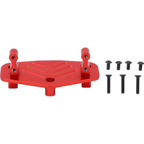 Support de servo de direction en alliage d'aluminium pour pièces de modification de camions Losi LMT 1/8, rouge (1/5)