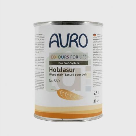 Lasure pour bois teintée en machine n°560 AURO, Incolore - (1/4)