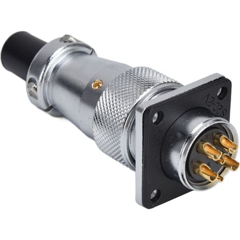 Connecteur Aviation Étanche 6 Pôles en Alliage de Zinc WS20, Prise et Douille AC 500V (1/5)