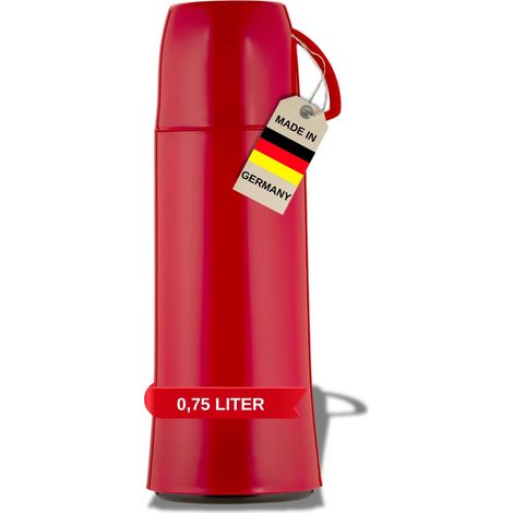 Helios Elegance - Bottiglia isolante, 0,75 l, colore: Rosso (1/3)