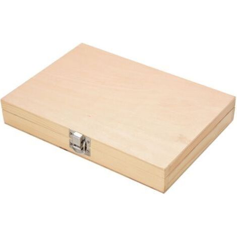 Coffret de 8 mèches à tarière en acier au carbone, queue hexagonale usinée, coffret en bois. (1/5)