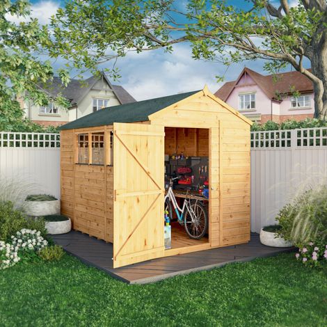 Waltons 10 x 6 Premium Wooden Shed Shiplap Apex Tongue and Groove with Windows 10ft x 6ft (1/5)