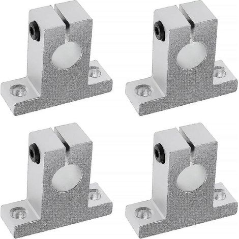 4x SK16 Support d'arbre Linaire 16mm CNC Units de Glissire Billes Mouvement Linaire Support de Rail Guide d'arbre pour Imprimante 3D Machine Multi-a (1/5)