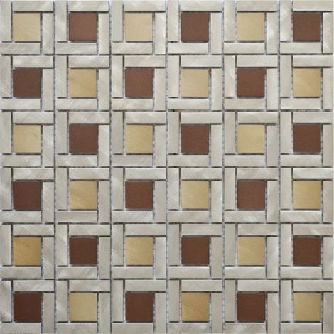MOSAIQUE MELI MELO MARRON 1 PLAQUE 30,5 x 30,5 CM CASA LINEA