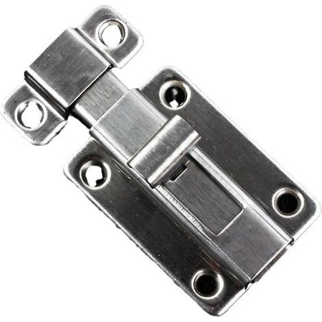 Boulons de porte, 2 pièces Loquets de porte de sécurité en acier inoxydable de 4 pouces avec vis pour tous les types de portes internes