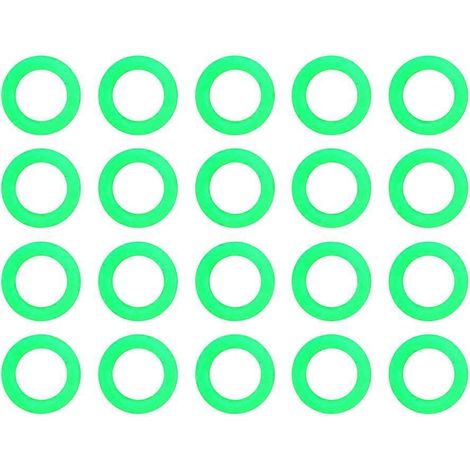 Anneaux de fixation en silicone pour tente, accessoire de camping, anti-trébuchement, vert clair, lot de 100. (1/5)