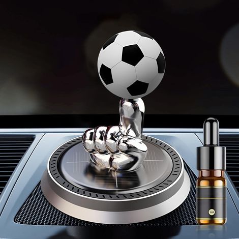 Diffuseur d'huiles essentielles rotatif à énergie solaire pour voiture, idéal pour les fans de football et les conducteurs. Ce diffuseur d'arômes et d'huiles essentielles est parfait pour décorer un v (1/5)