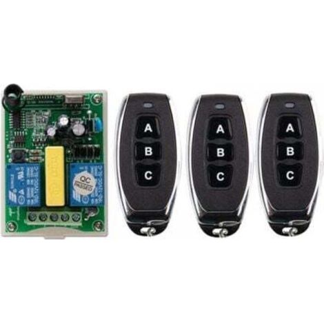 Télécommande sans fil 220 V pour moteur de volet roulant ou porte – bidirectionnelle, avec panneau de commande intégré (1/5)